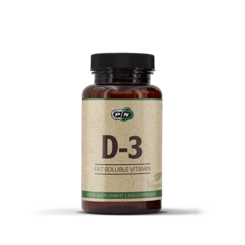 PURE NUTRITION - VITAMIN D-3 400 IU (10 mcg), 100 Capsules